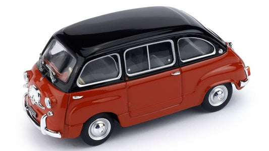 Brumm - FIAT 600 MULTIPLA D 1960 NERO/ROSSO CORALLO 1:43 - Cod. BM0333-08