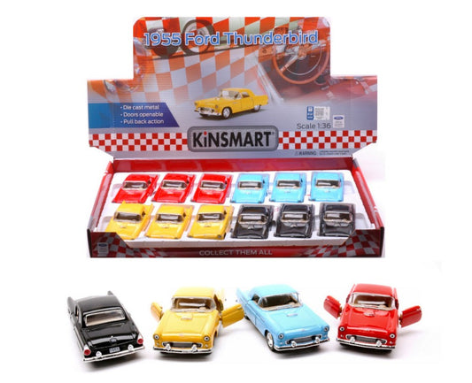 Kinsmart - FORD THUNDERBIRD 1955 COL.ASS.cm 12 1:36 - Cod. KT89452