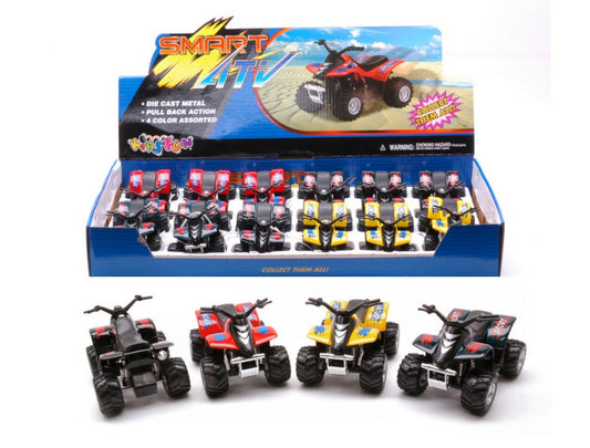 Kinsmart - SMART ATV QUAD COL.ASS.cm 9 - Cod. KT89543