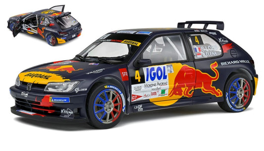 Solido - PEUGEOT 306 MAXI N.4 RALLY DU MONT BLANC 2021 S.LOEB/D.ELENA 1:18 - Cod. SL1808301