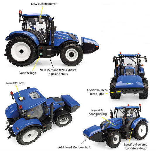 Universal Hobbies - TRATTORE NEW HOLLAND T6.180 METHANE 1:32 - Cod. UH6402