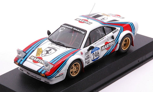 Best Model - FERRARI 308 GTB N.246 TOUR DE CORSE HISTORIQUE 2012 AGHINA-RUPERT 1:43 - Cod. BT9834