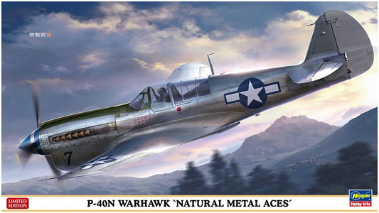 Hasegawa - P-40N WARHAWK NATURAL METAL ACES KIT 1:48 - Cod. HA07516
