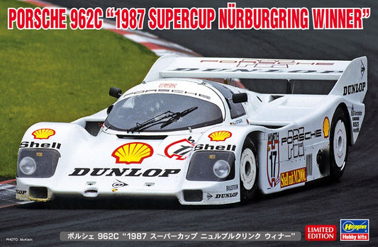 Hasegawa - PORSCHE 962C 1987 SUPERCUP NURBURGRING WINNER KIT 1:24 - Cod. HA20603