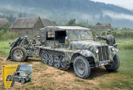 Italeri - SD.KFZ.10 DEMAG D7 WITH 7,5 cm LE.IG 18 AND CREW KIT 1:35 - Cod. IT6595