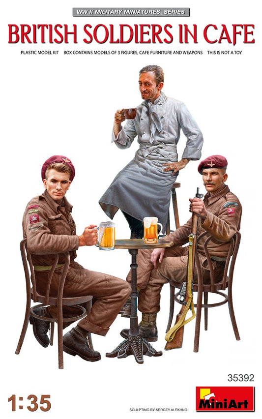 Miniart - BRITISH SOLDIERS IN CAFE' KIT 1:35 - Cod. MIN35392