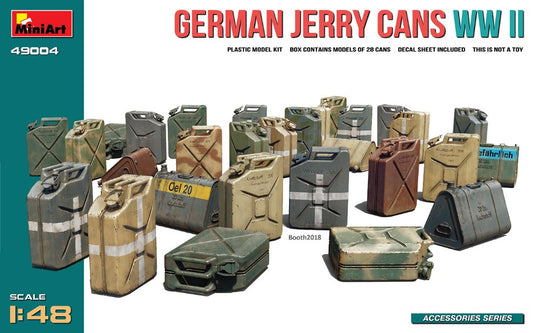 Miniart - GERMAN JERRY CANS WW2 KIT 1:48 - Cod. MIN49004
