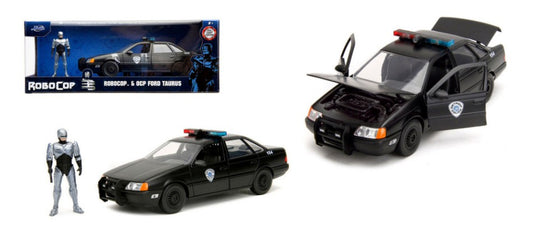 Jada Toys - FORD TARUS FROM "ROBOCOP" WITH FIGURE 1986 BLACK/SILVER 1:24 - Cod. JADA253255060