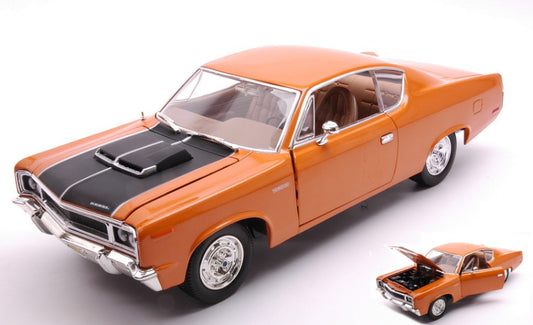 Lucky Die Cast - AMC REBEL MACHINE 1970 ORANGE 1:18 - Cod. LDC92778O