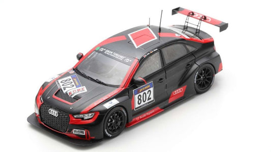 Spark Model - AUDI RS 3 LMS N.802 NURBURGRING ENDURANCE 2016 FREY-HAASE 1:43 - Cod. SG571