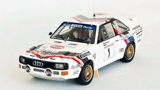 Trofeu - AUDI SPORT QUATTRO MANX RALLY 1984 MIKKOLA/HERTZ 1:43 - Cod. TFRRUK91