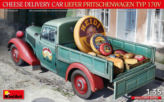 Miniart - CHEESE DELIVERY CAR LIEFER PRITSCHENWAGEN TYP 170V KIT 1:35 - Cod. MIN38046