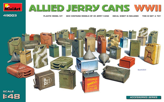 Miniart - ALLIED JERRY CANS WW2 KIT 1:48 - Cod. MIN49003