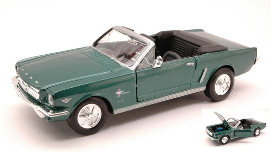 Motormax - FORD MUSTANG CONVERTIBLE 1964 METALLIC GREEN 1:24 - Cod. MTM73212MG