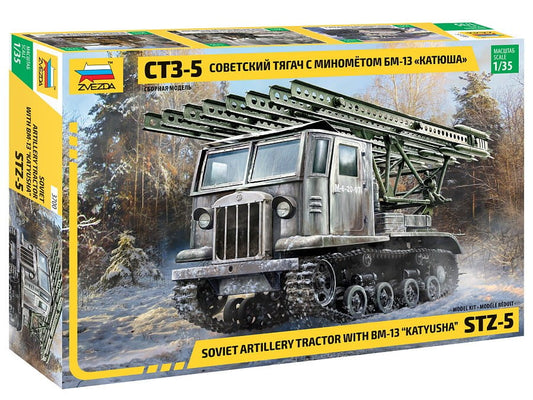 Zvezda - STZ-5 WITH BM-13 "KATYUSHA" KIT 1:35 - Cod. Z3700