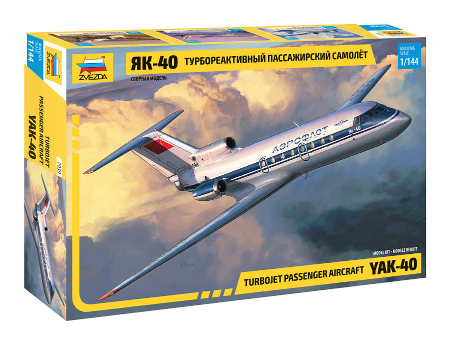 Zvezda - YAK-401/144 TURBOJET PASSENGER AIRCRAFT KIT 1:144 - Cod. Z7030