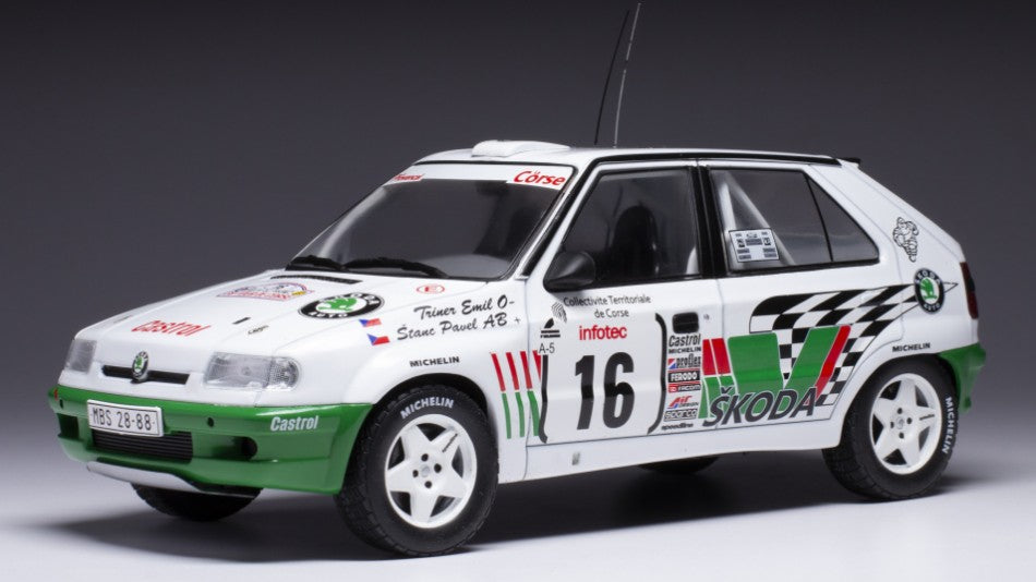 Ixo Model - SKODA FELICIA KIT CAR N.16 TOUR DE CORSE 1995 TRINER/STANC 1:18 - Cod. 18RMC149A