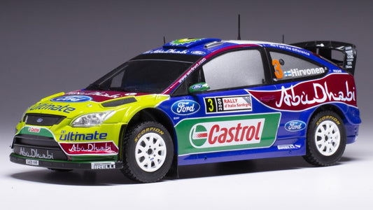 Ixo Model - FORD FOCUS RS WRC N.3 RALLY SARDINIEN 2009 HIRVONEN/LEHTINEN 1:24 - Cod. 24RAL027B
