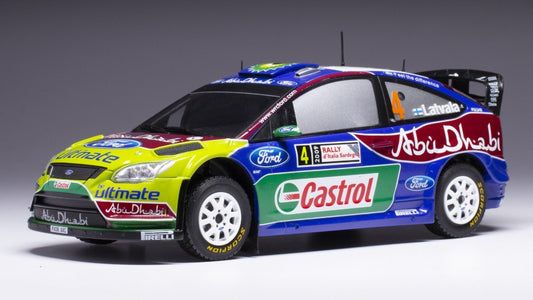Ixo Model - FORD FOCUS RS WRC N.4 RALLY SARDINIEN 2009 LATVALA/ANTILLA 1:24 - Cod. 24RAL027A