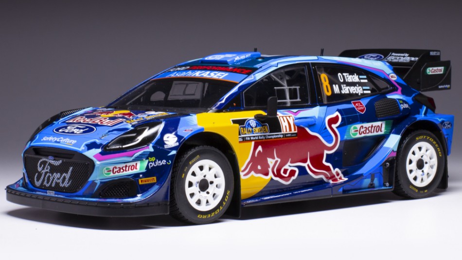 Ixo Model - FORD PUMA WRC N.8 RALLY SWEDEN 2023 TANAK/JARVEOJA 1:18 - Cod. 18RMC154A