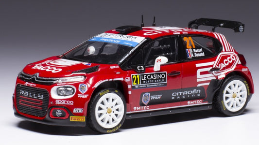 Ixo Model - CITROEN C3 WRC2 N.21 RALLY MONTE CARLO 2023ROSSEL/DUNAN 1:43 - Cod. RAM887