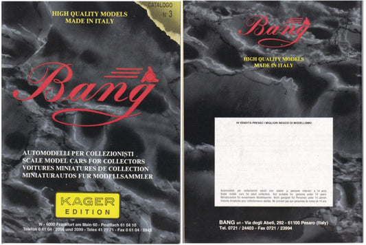 Bang - CATALOGO BANG 1993 N.3 PAG.40 FORMATO A5 - Cod. BGCAT1993-3