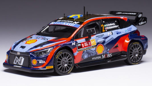 Ixo Model - HYUNDAI i20 N RALLY2 N.2 YPERN RALLY 2022 SLOBERG/EDMONDSON 1:43 - Cod. RAM875