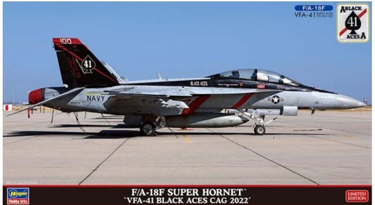 Hasegawa - FA-18F SUPER HORNET VFA 41 BLACK ACES CAG KIT 1:72 - Cod. HA02429