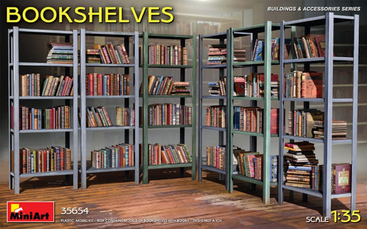 Miniart - BOOKSHELVES KIT 1:35 - Cod. MIN35654