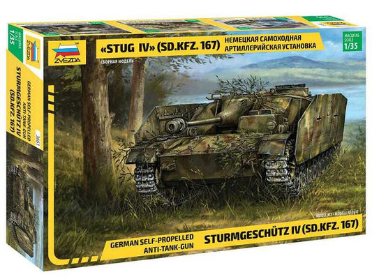 Zvezda - STUG IV GERMAN WWII STURMGESCHUTZ IV KIT 1:35 - Cod. Z3661