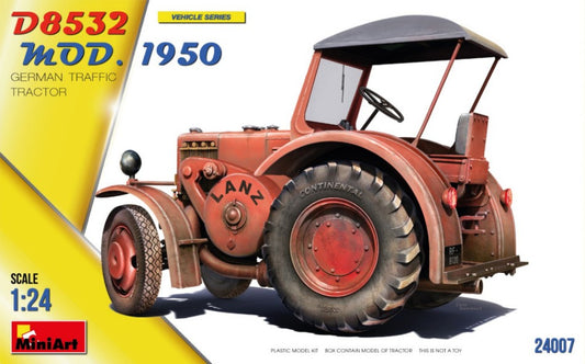 Miniart - GERMAN TRAFFIC TRACTOR D8532 MOD.1950 KIT 1:24 - Cod. MIN24007