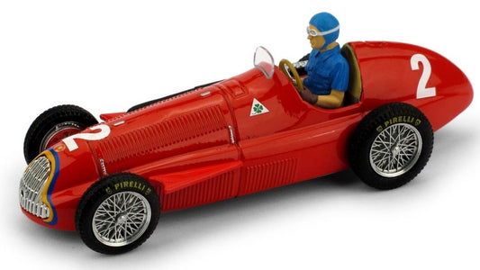 Brumm - ALFA ROMEO 158 J.MANUEL FANGIO 1951 N.2 BELGIUM GP WORLD CHAMPION 1:43 - Cod. BM0043CH