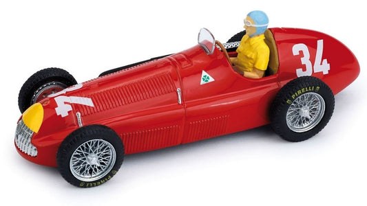 Brumm - ALFA ROMEO JUAN MANUEL FANGIO 1950 N.34 WINNER MONACO GP C/PILOTA 1:43 - Cod. BM0036CH