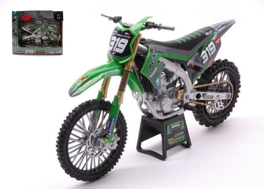 New Ray - KAWASAKI KX450 N.319 MQ.M.PRUGNIERES W/STICKER FOR N.720/274 1:12 - Cod. NY58173SS