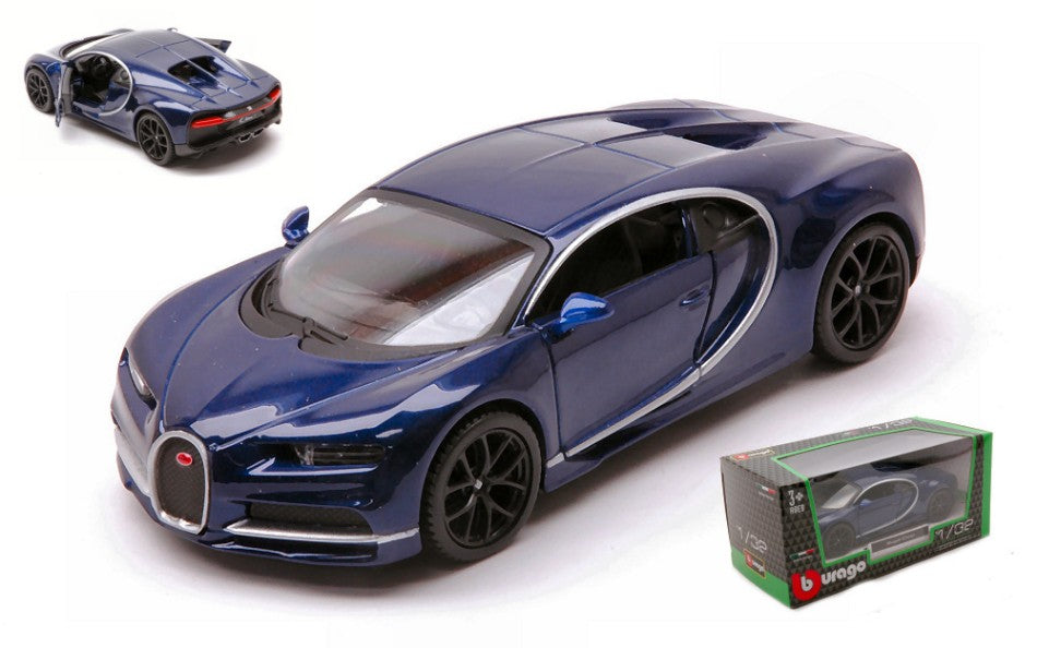 Burago - BUGATTI CHIRON BLUE 1:32 - Cod. BU43060