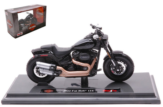 Maisto - HARLEY DAVIDSON FAT BOB 114 2022 BLACK 1:18 - Cod. MI22937