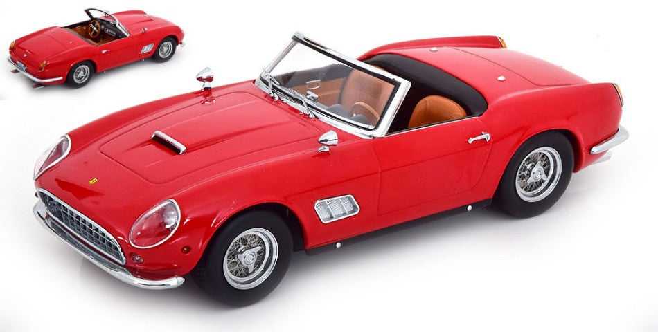 Kk Scale - FERRARI 250 GT CALIFORNIA SPYDER 1960 RED 1:18 - Cod. KKDC181041