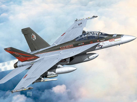 Academy - USN F/A-18F VFA-154 BLACK KNIGHTS KIT 1:72 - Cod. ACD12577