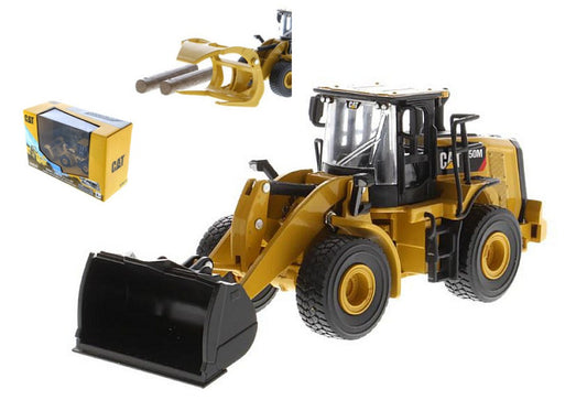 Diecast Master - CAT 950M WHEEL LOADER WITH LOG FORK 1:64 - Cod. DM85635