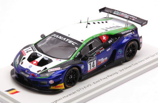 Spark Model - LAMBORGHINI HURACAN GT3 N.14 3rd CLASS 24 H SPA 2022 TUJULA-WHITE-LAPPAL - Cod. SB510