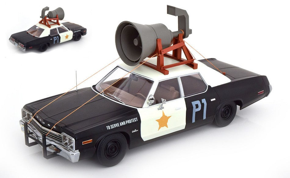Kk Scale - DODGE MONACO BLUESMOBILE LOOK A LIKE WITH SPEAKER 1974 1:18 - Cod. KKDC181121