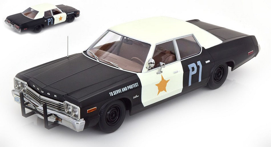 Kk Scale - DODGE MONACO BLUESMOBILE LOOK A LIKE 1974 1:18 - Cod. KKDC181127