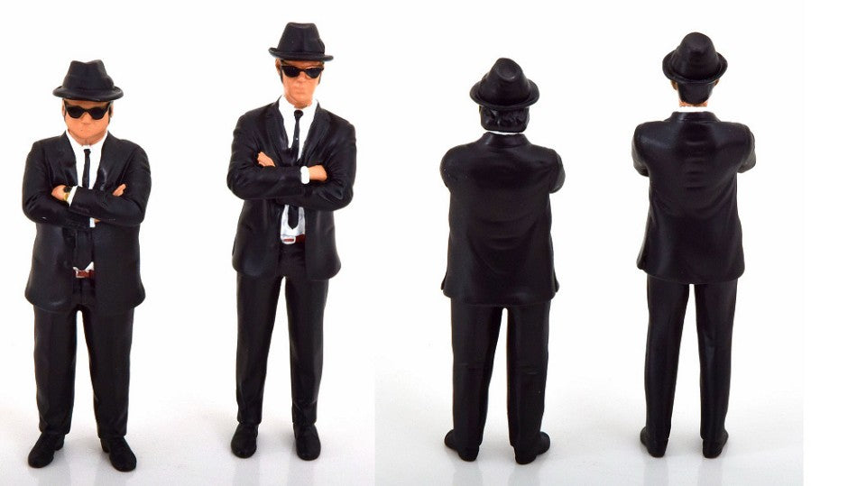 Kk Scale - FIGURINE SET WITH 2 FIGURINES JAKE AND ELWOOD 1:18 - Cod. KKFIG009