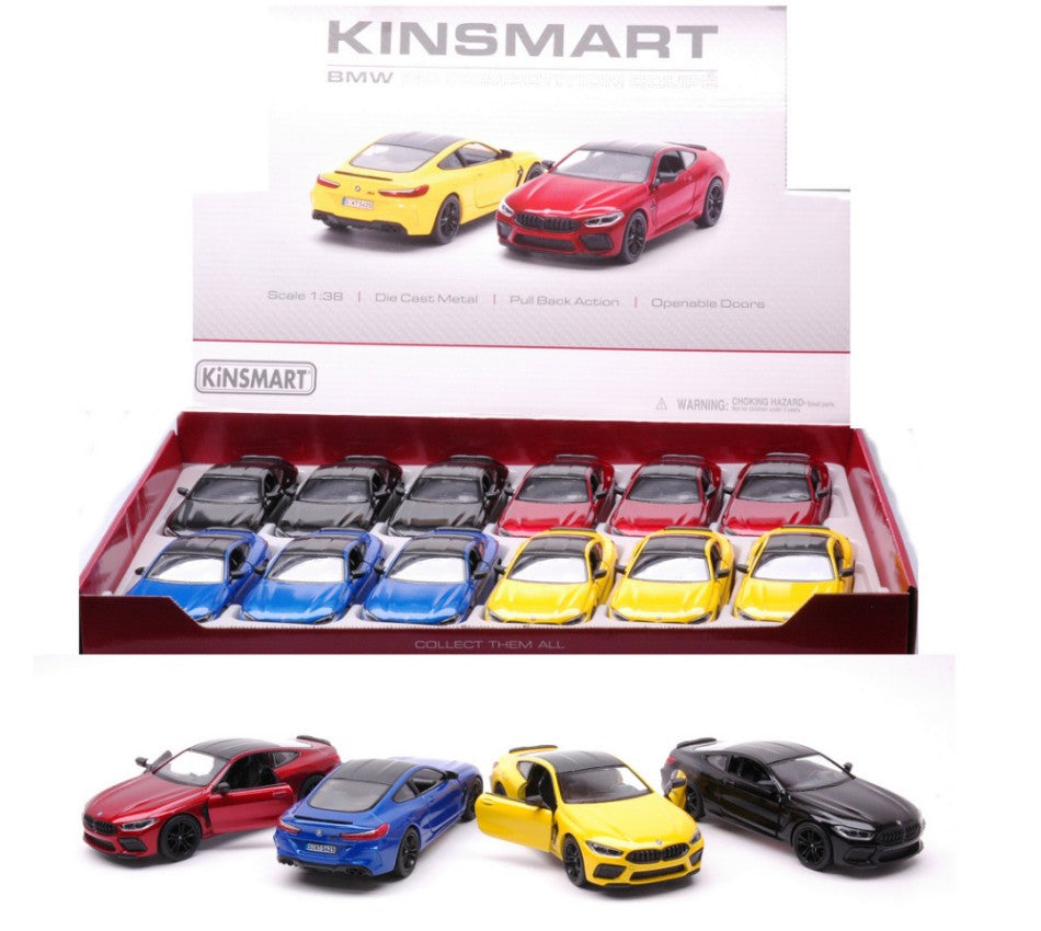 Kinsmart - BMW M8 COMPETITION COUPE' COL.ASS. cm 12 1:38 - Cod. KT89541