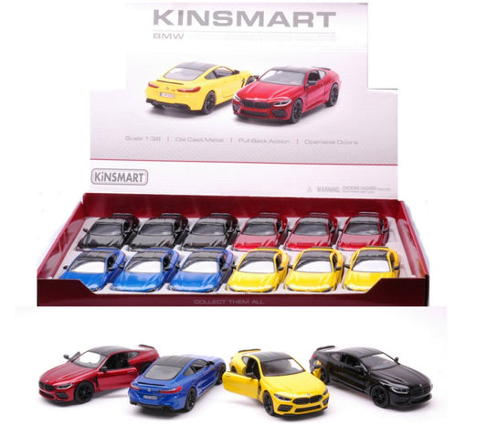 Kinsmart - BMW M8 COMPETITION COUPE' COL.ASS. cm 12 1:38 - Cod. KT89541