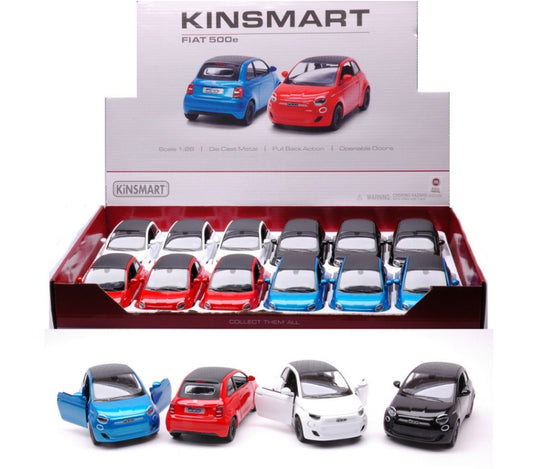 Kinsmart - FIAT 500e COL.ASS. cm 12 (5440D) 1:28 - Cod. KT89697