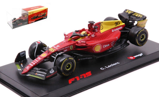 Burago - FERRARI F1-75 N.16 CHARLES LECLERC MONZA 2022 75th ANNIV.SIGNATURE 1:43 - Cod. BU36831LM