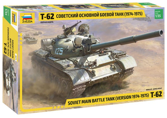 Zvezda - T-62 SOVIET BATTLE TANK 1974-1975 KIT 1:35 - Cod. Z3673