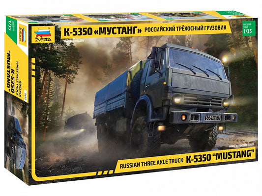 Zvezda - KAMAZ TRUCK 3-AXLE KIT 1:35 - Cod. Z3697