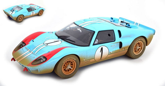 Cmr Classic Model Replicars - FORD GT40 MK II N.1 24 H LE MANS 1966 MILES-HULME DIRTY VERSION 1:12 - Cod. CMR12036